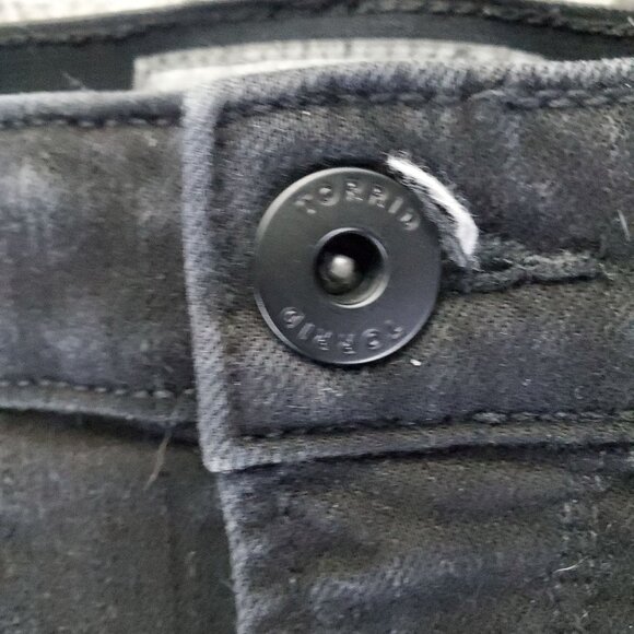 Torrid Jeans Womens Plus 28 Tall Black Sky High Skinny Premium Stretch Denim - Picture 10 of 13